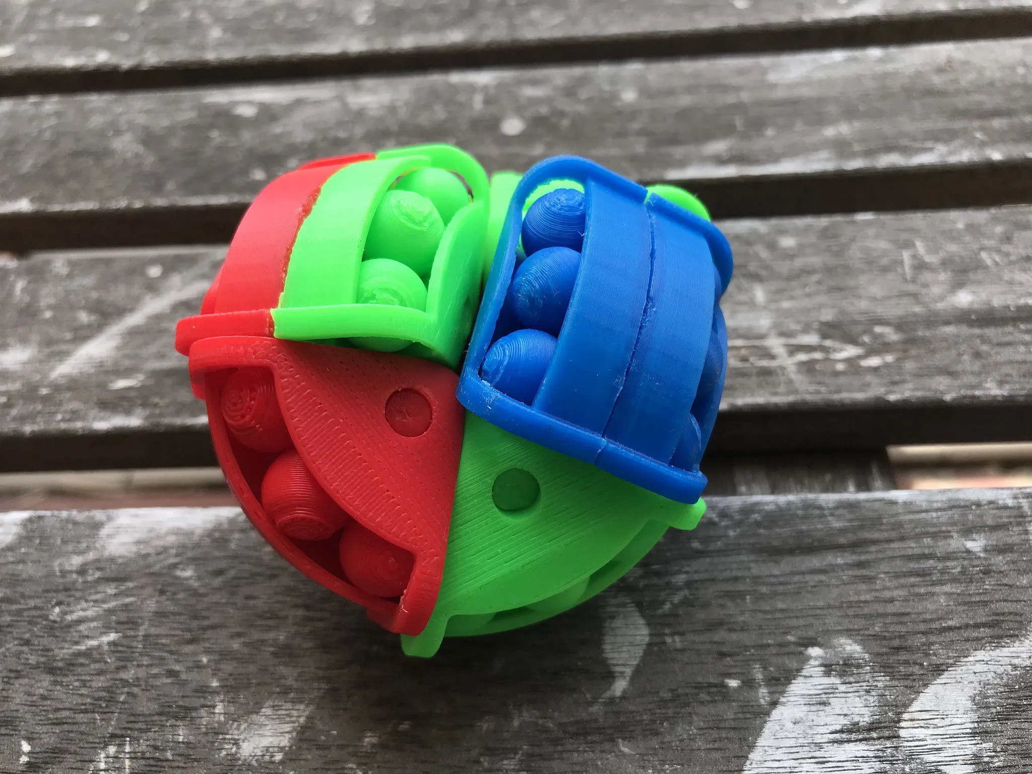 ASTROLABACUS puzzle, Standard Four-Colour: blue, red, green, orange